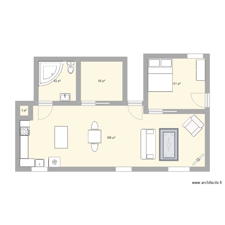 1er plan sous-sol est. Plan de 0 pièce et 0 m2