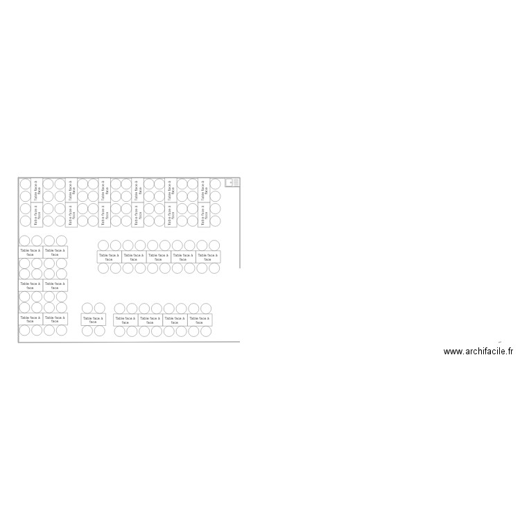 Plan restau . Plan de 0 pièce et 0 m2