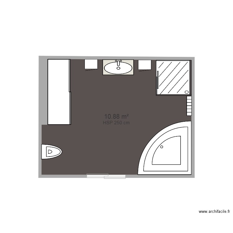 Sdb. Plan de 0 pièce et 0 m2