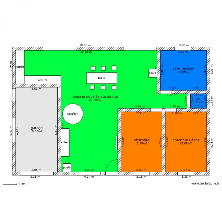 maison définitive. Plan de 0 pièce et 0 m2