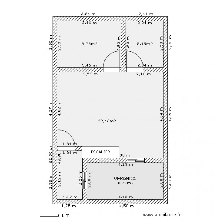 ETAGE SUITE PARENTALE. Plan de 0 pièce et 0 m2