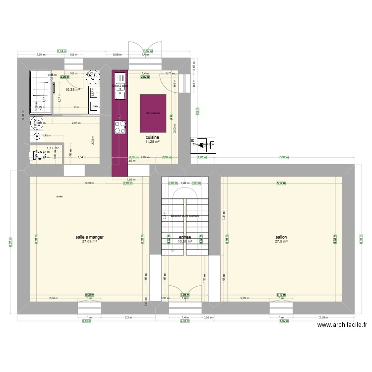 plan rdc modif. Plan de 23 pièces et 354 m2