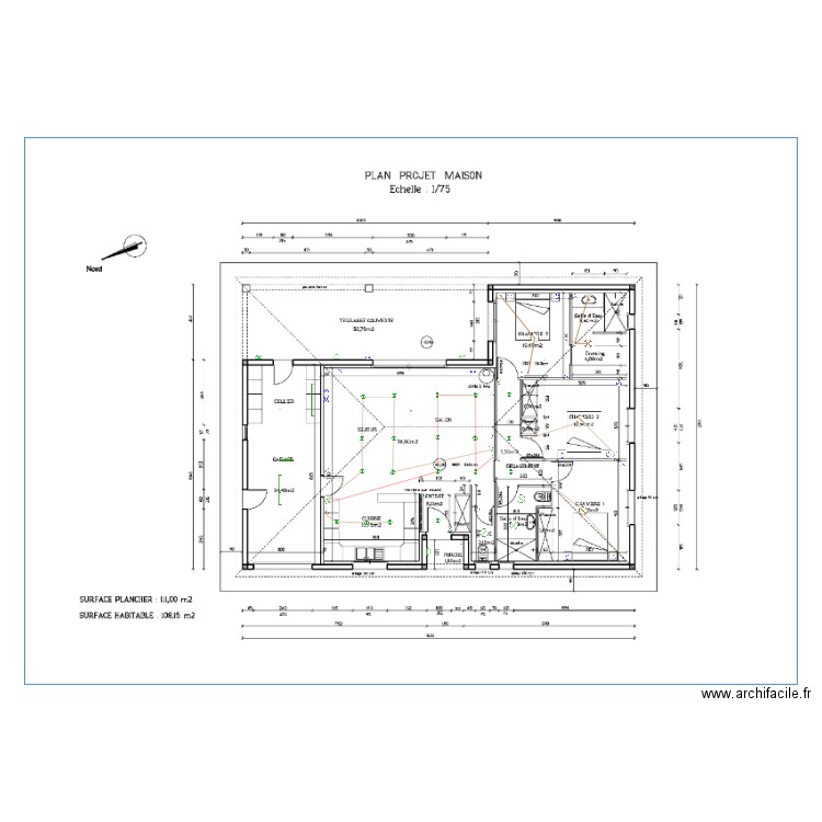 chantier christelle. Plan de 0 pièce et 0 m2