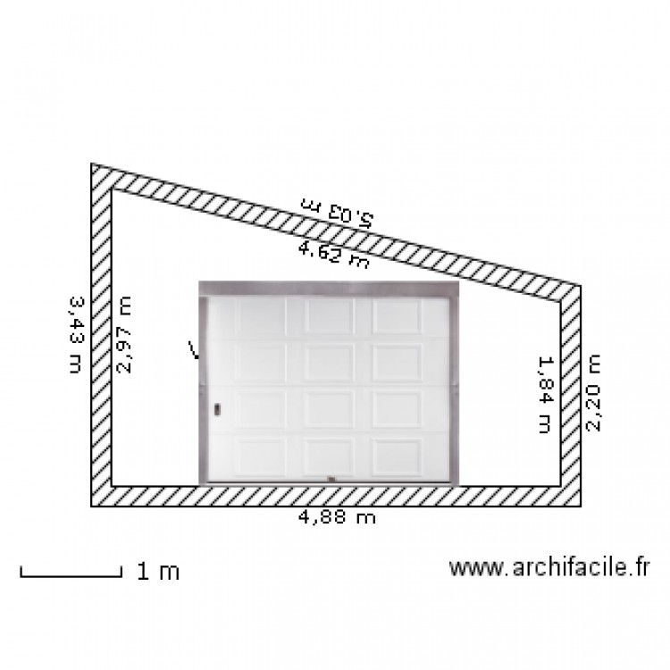 VUE PORTE DE GARAGE. Plan de 0 pièce et 0 m2