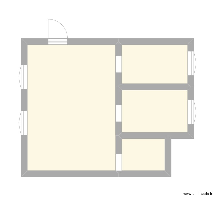 010. Plan de 4 pièces et 31 m2