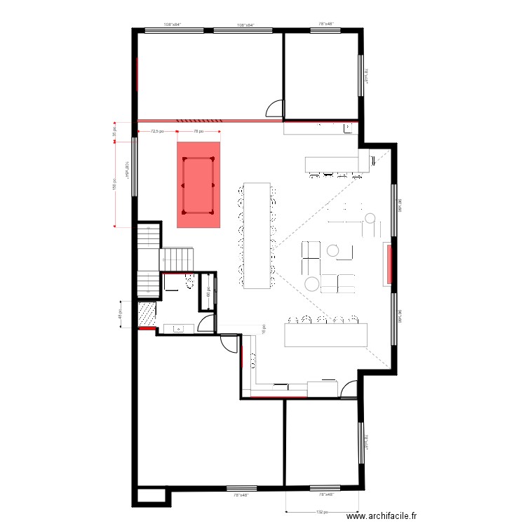 grondin garage Menuiserie1. Plan de 7 pièces et 225 m2