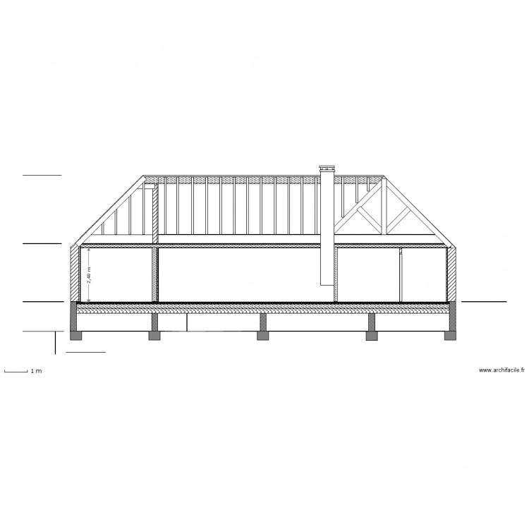 coupe A.A. Plan de 0 pièce et 0 m2