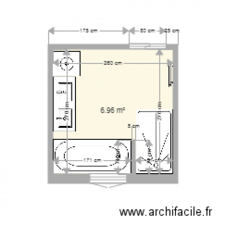 sdb valentine1. Plan de 0 pièce et 0 m2