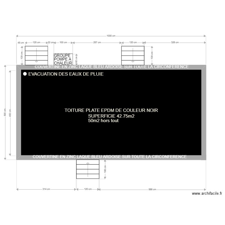 TOITURE. Plan de 0 pièce et 0 m2