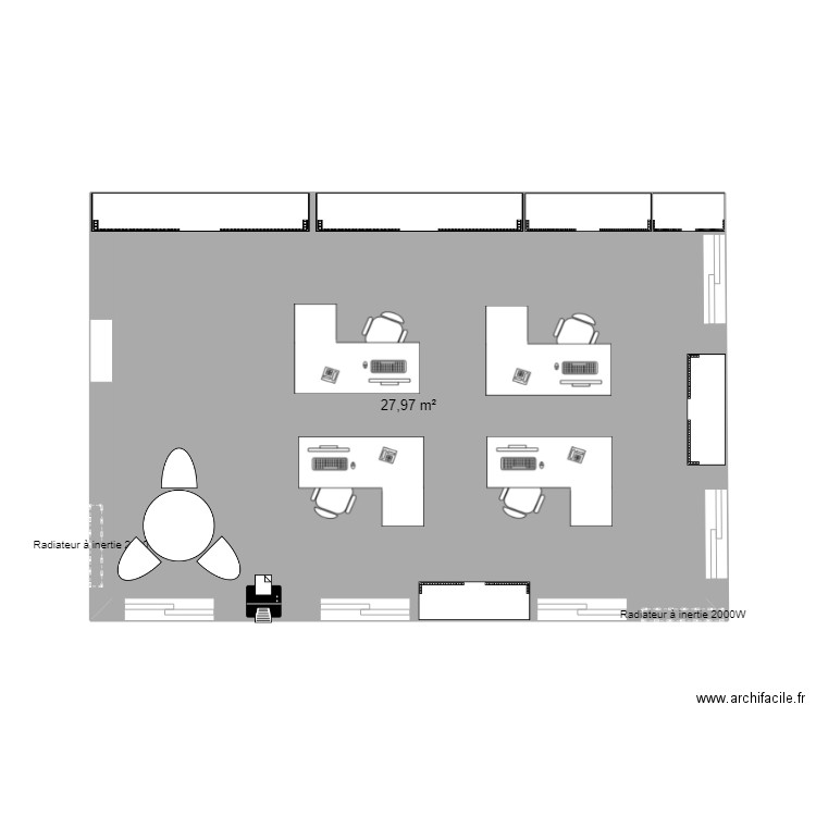 salle de reunion. Plan de 0 pièce et 0 m2