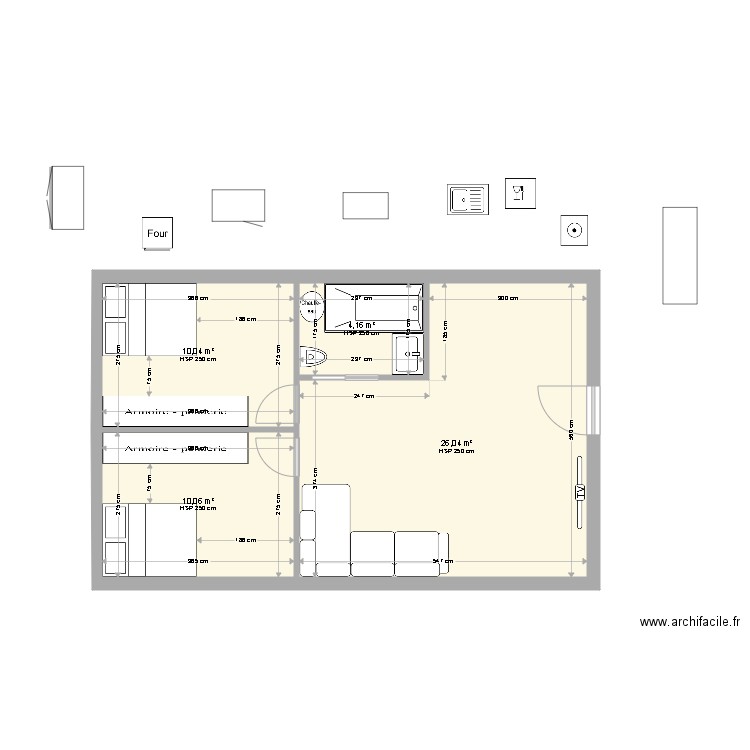 Kucica sprat v3. Plan de 0 pièce et 0 m2