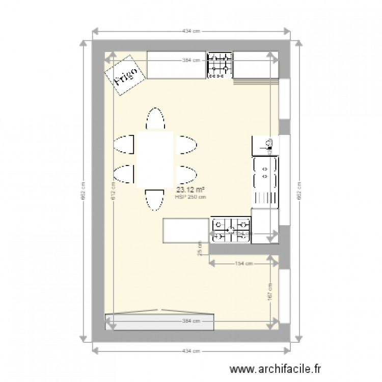 cuisine1. Plan de 0 pièce et 0 m2