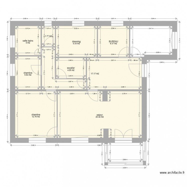 Haut existant 2. Plan de 0 pièce et 0 m2