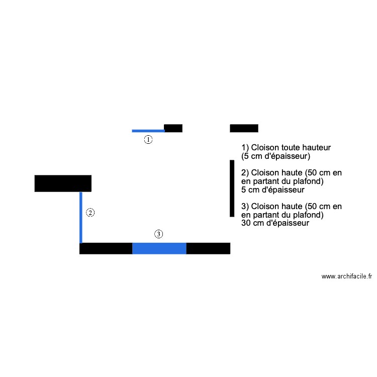 entrée (poste : placo). Plan de 0 pièce et 0 m2