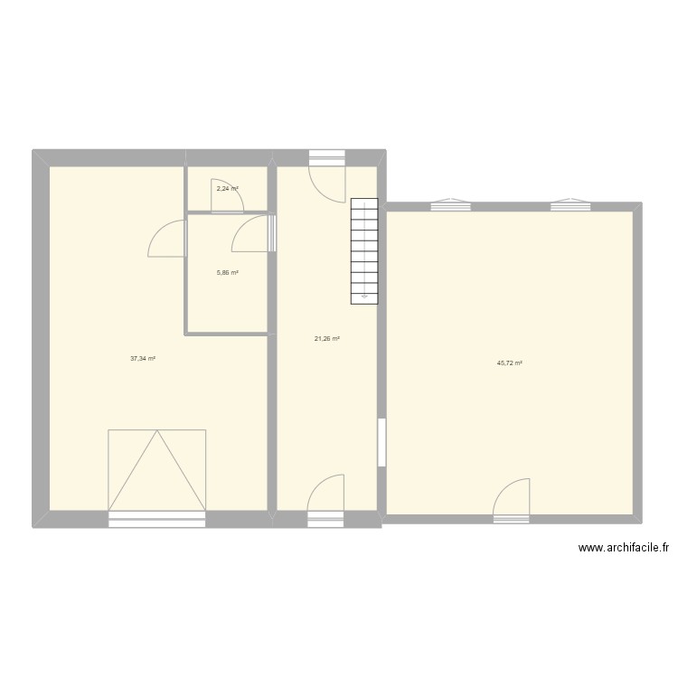 Maison Vizé. Plan de 5 pièces et 112 m2