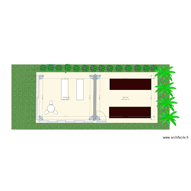 HAMMAM. Plan de 0 pièce et 0 m2