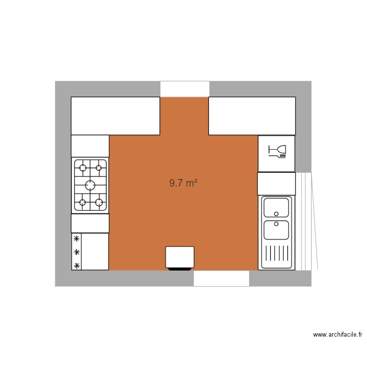 Cuisne. Plan de 0 pièce et 0 m2