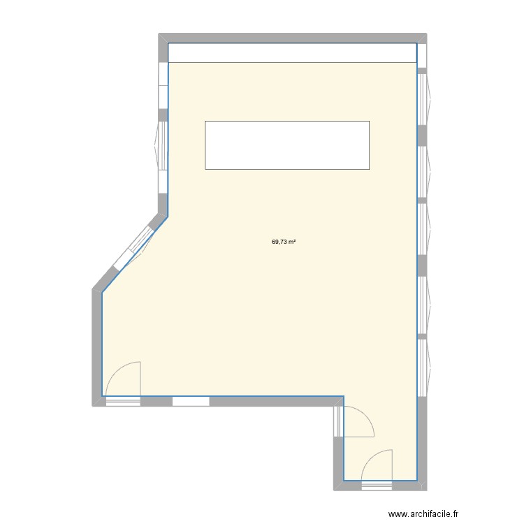 5/09/24 Plan 4ème pour fiche technique LOFT. Plan de 1 pièce et 70 m2