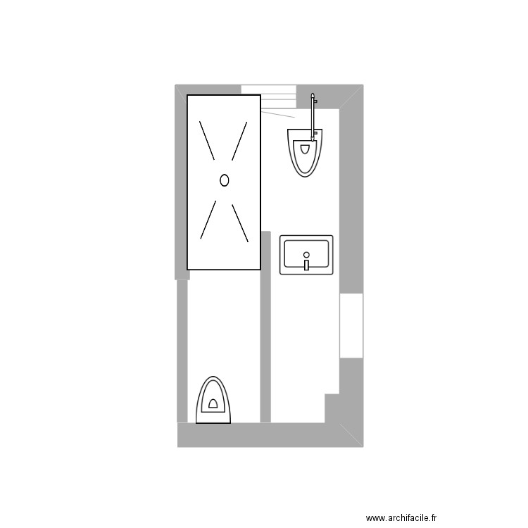 salle de bain. Plan de 0 pièce et 0 m2