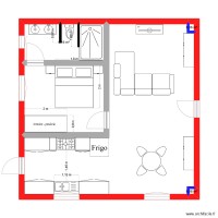 Mars Appartement 8 x 8 -Aménagement