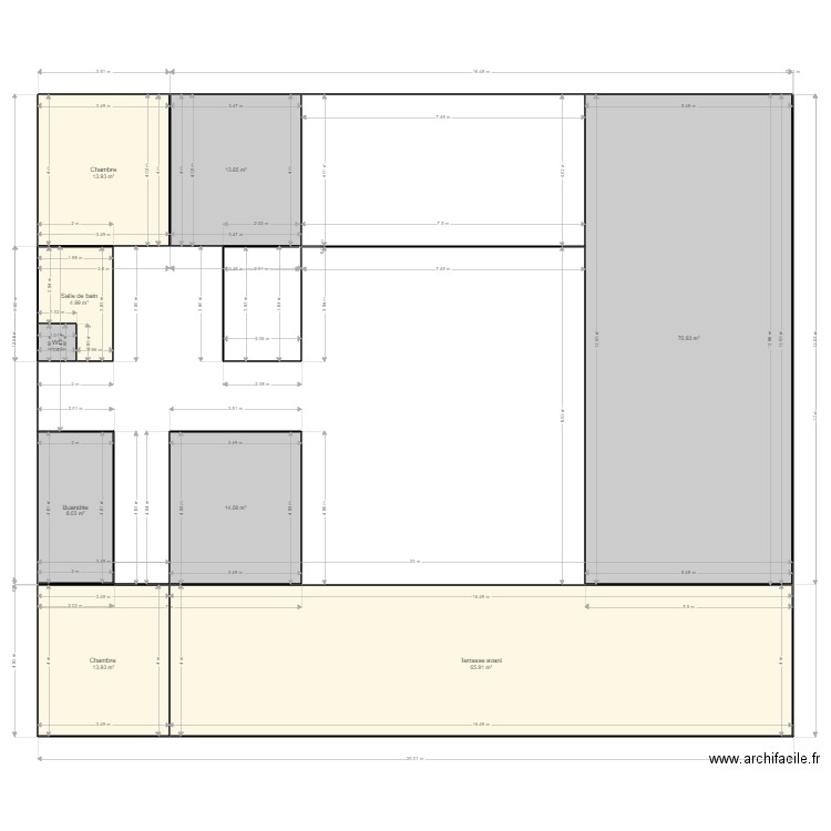 PLan vf. Plan de 0 pièce et 0 m2