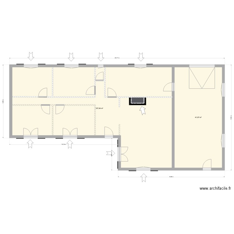 Maison Cessey. Plan de 0 pièce et 0 m2