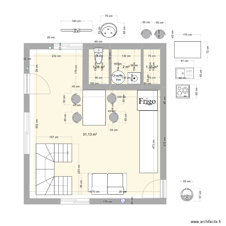 CHR. Plan de 0 pièce et 0 m2