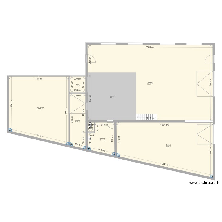 Hangar Trevou. Plan de 0 pièce et 0 m2