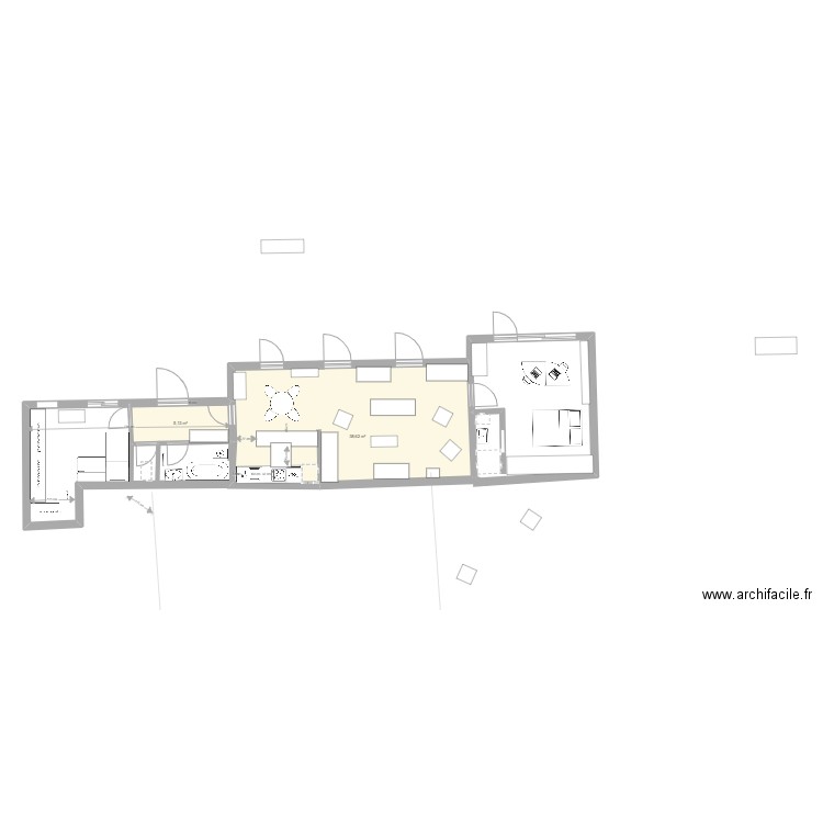 Maison Projet V3. Plan de 0 pièce et 0 m2