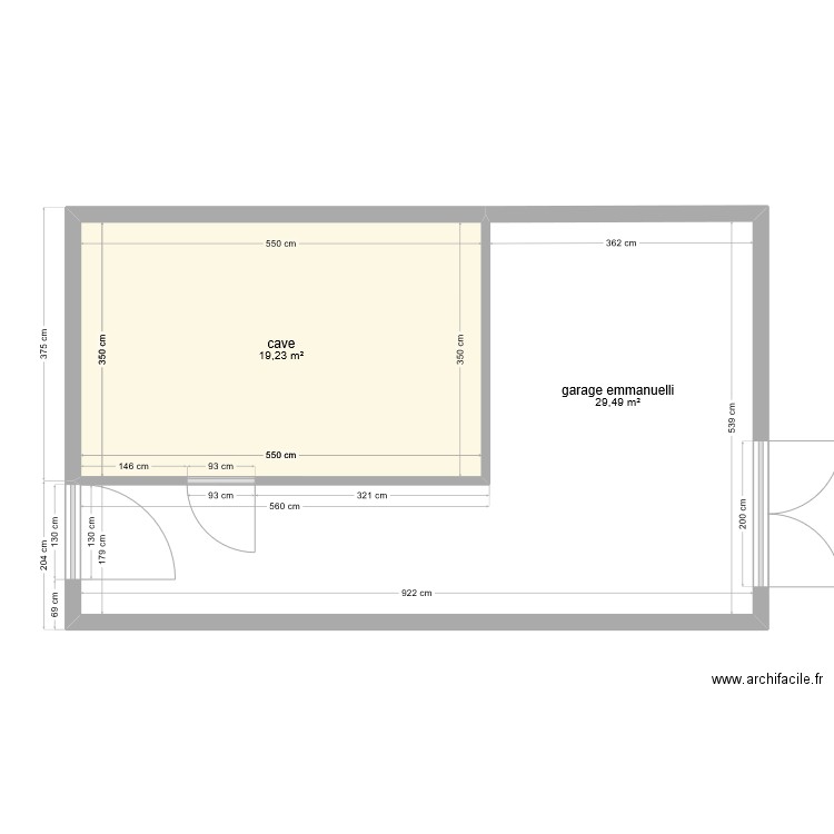 emanuelli 2. Plan de 2 pièces et 49 m2