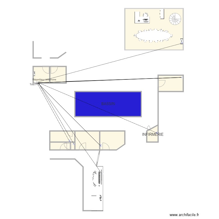 PISCINE. Plan de 0 pièce et 0 m2