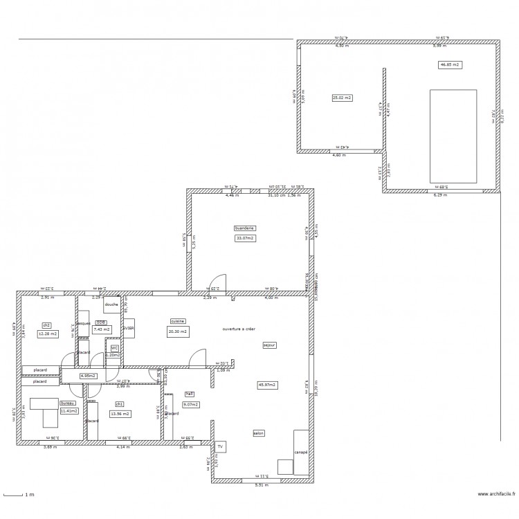 plan. Plan de 0 pièce et 0 m2