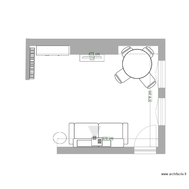 Salon. Plan de 0 pièce et 0 m2