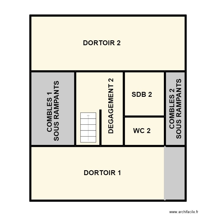 DUPONT 2. Plan de 8 pièces et 114 m2