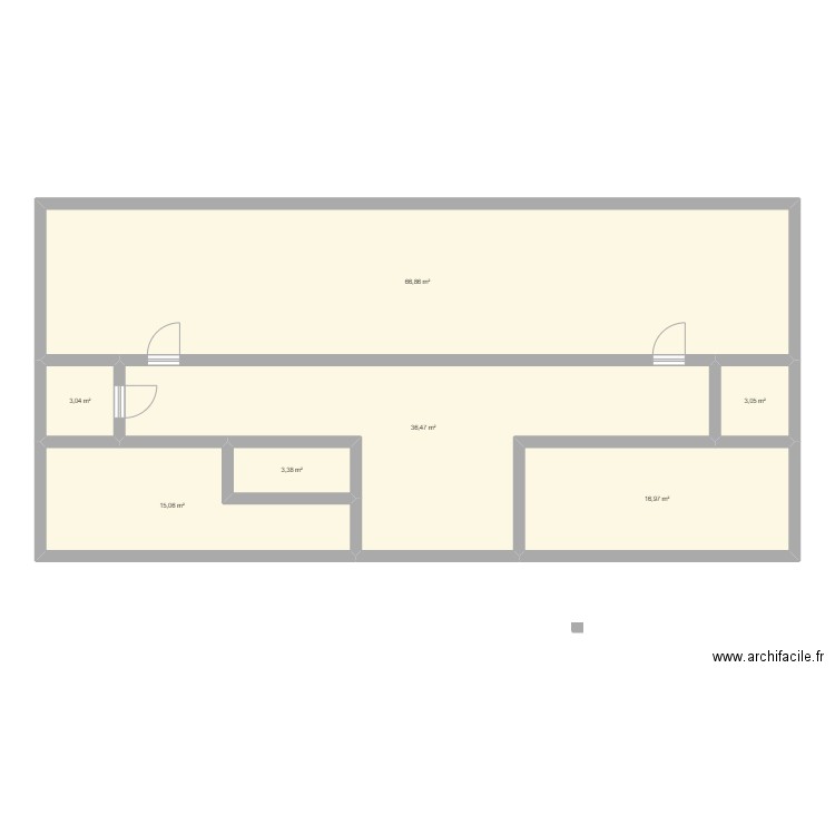 test 1. Plan de 7 pièces et 145 m2