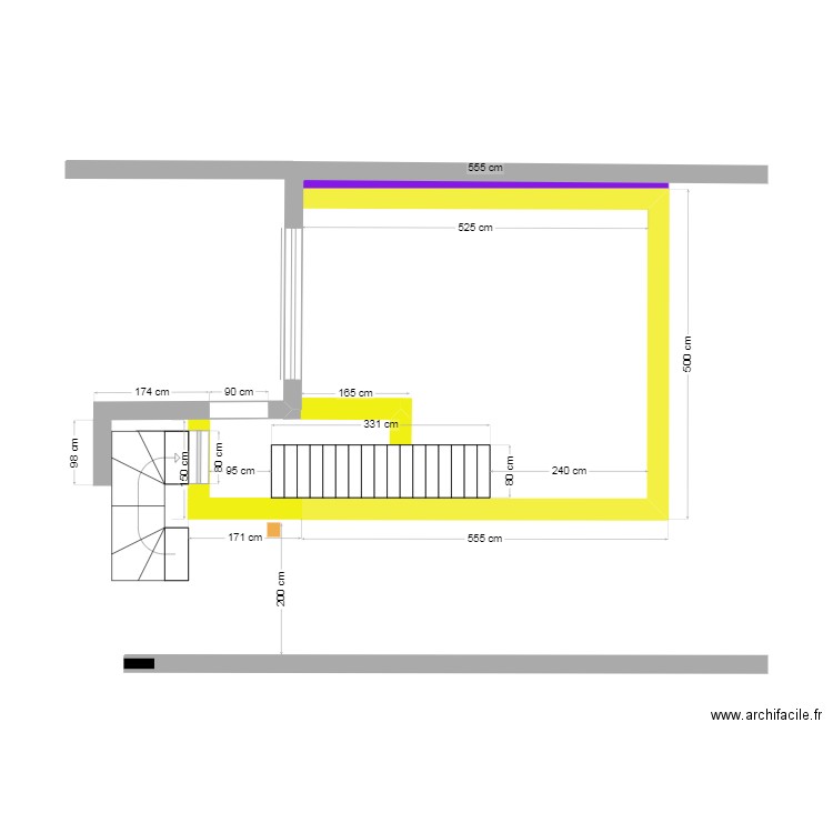 Projet 3 Molenbeek etage a 200cm v3.3. Plan de 0 pièce et 0 m2