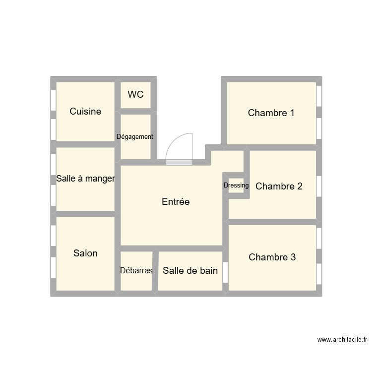 2408 BRINDEJONC R+3. Plan de 12 pièces et 15 m2