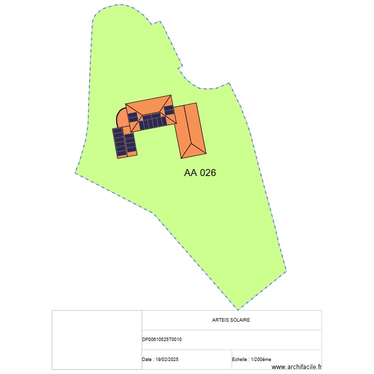 PLAN FOULQUIER . Plan de 4 pièces et 153 m2