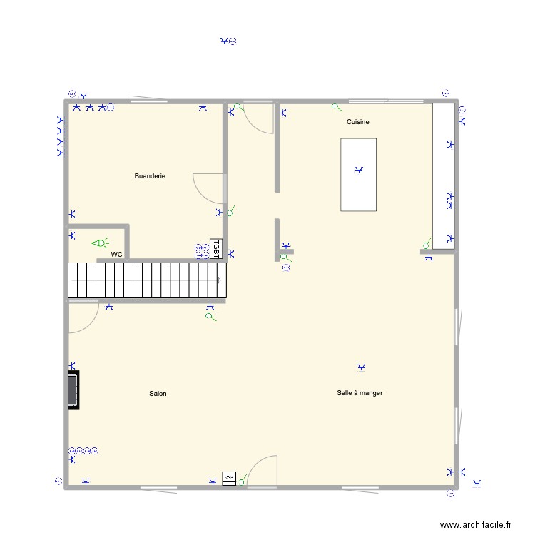 Andy Becquet. Plan de 2 pièces et 102 m2