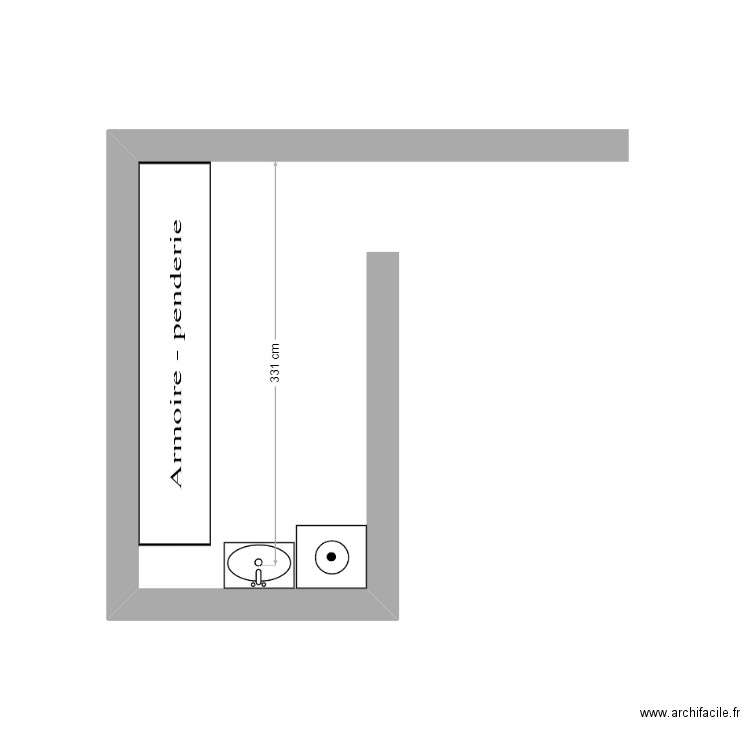 buanderie. Plan de 0 pièce et 0 m2