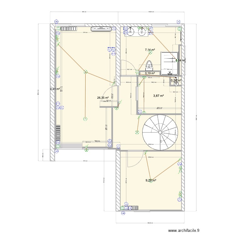 def. Plan de 17 pièces et 160 m2