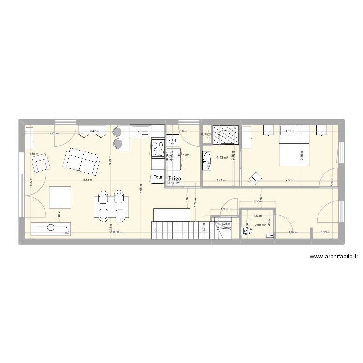 Vincent Meine 5. Plan de 6 pièces et 75 m2