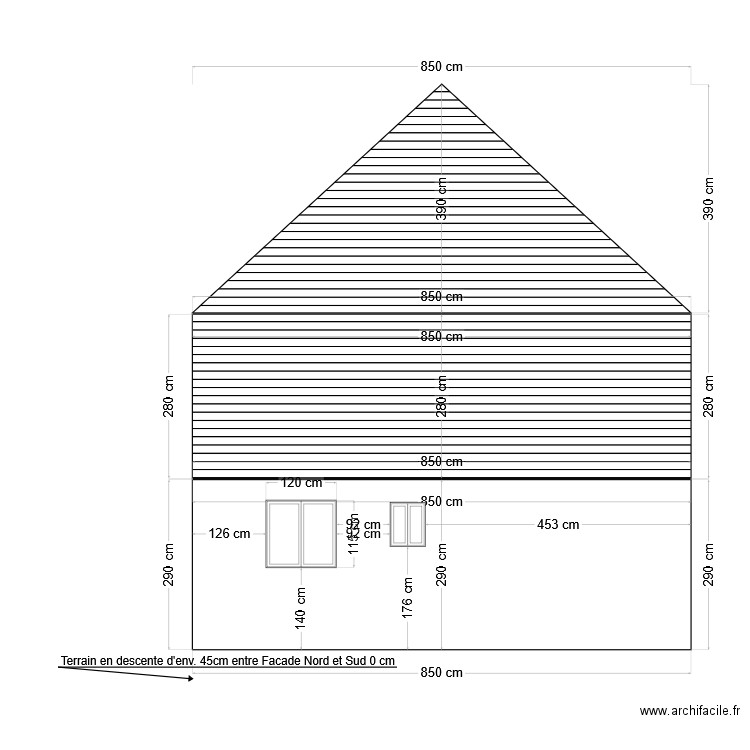 Nantes_FacadeEst. Plan de 0 pièce et 0 m2