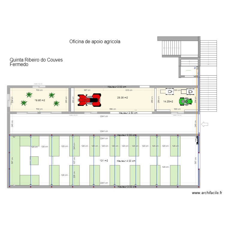 Zone Agricole . Plan de 5 pièces et 248 m2