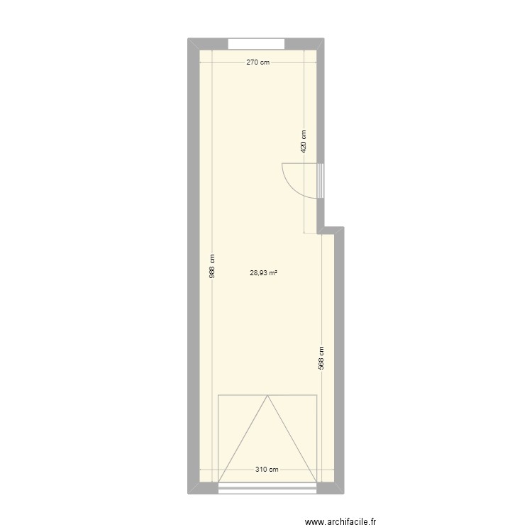 Loywyck garage. Plan de 1 pièce et 29 m2