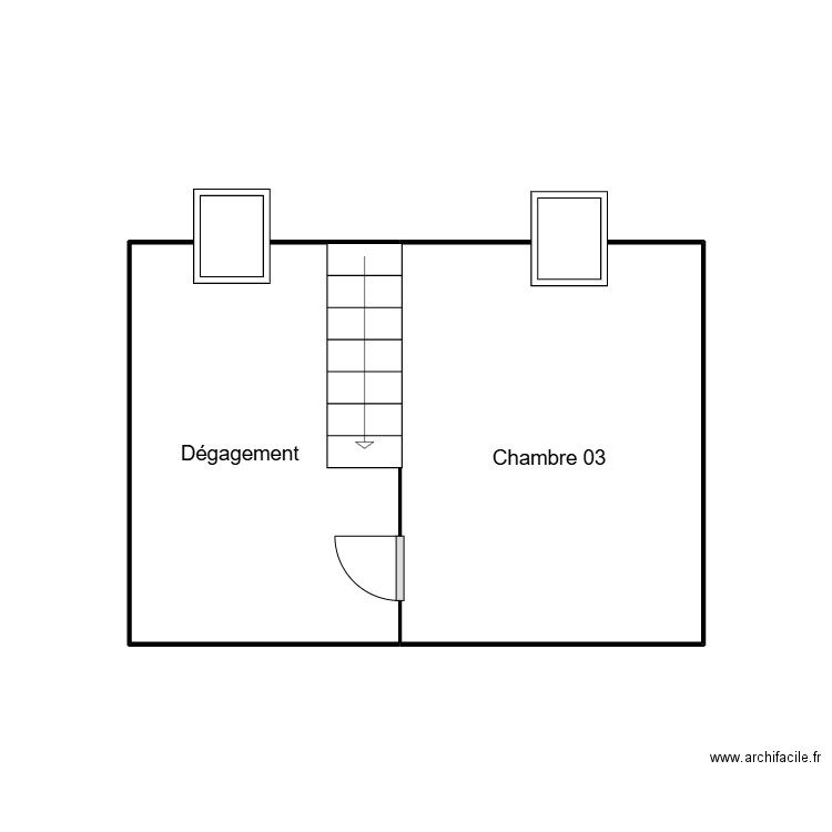 MAISON LES GRANGES LE ROI BIS. Plan de 15 pièces et 52 m2