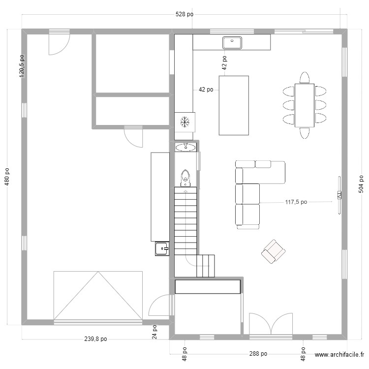 Maison 2.0. Plan de 22 pièces et 302 m2