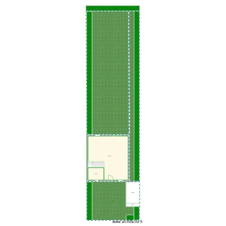 Betton 1. Plan de 2 pièces et 56 m2