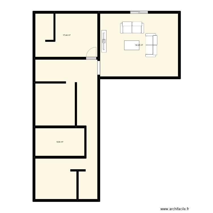 Notre maison. Plan de 4 pièces et 104 m2