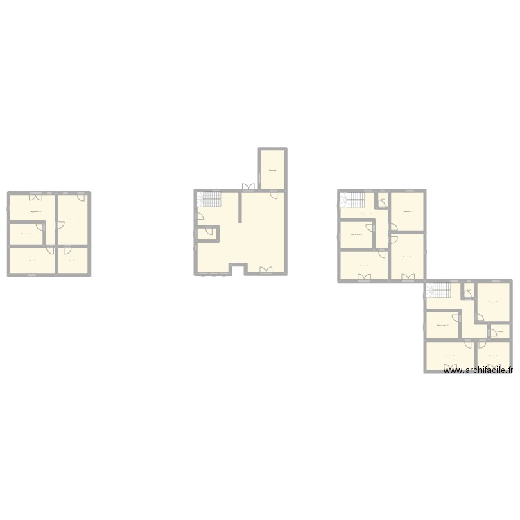 350602035. Plan de 21 pièces et 357 m2